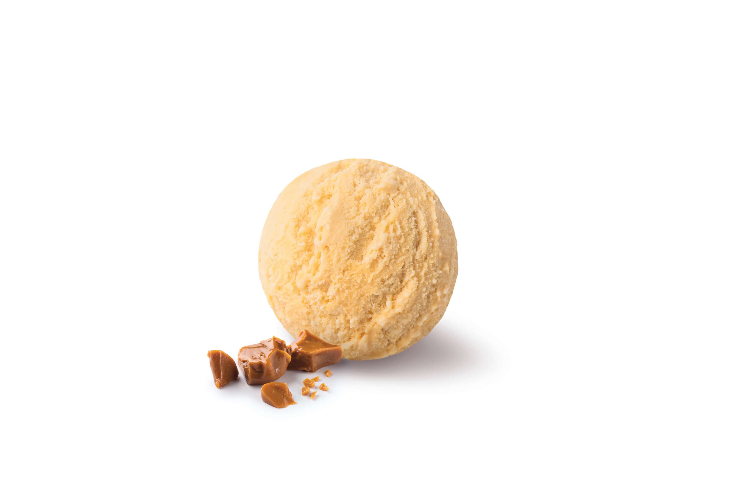 Karamel buttertoffees ijs